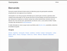 Tablet Screenshot of geoinquietos.org